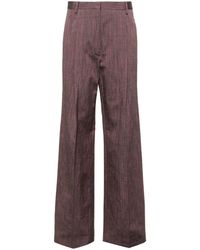 Dries Van Noten - Pleated Tailored Trousers - Lyst