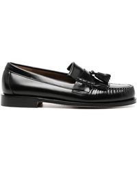 G.H. Bass & Co. - Flat Sole Leather Loafers - Lyst
