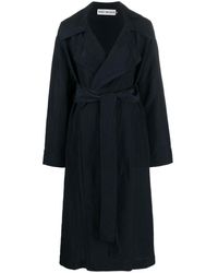 Issey Miyake - Single-breasted Belted Coat - Lyst
