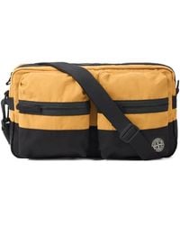 Stone Island - Two-Tone Patch Shoulder Bag - Lyst