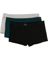 Moschino - Lot De Trois Slips À Taille Logo - Lyst