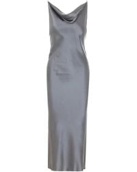 Patrizia Pepe - Robe En Soie À Coupe Mi-Longue - Lyst