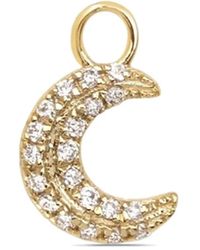 Lark & Berry - 9Kt Marvelous Moon Diamond Charm - Lyst