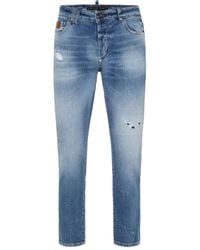 Philipp Plein - Paint-Splatter Distressed Jeans - Lyst