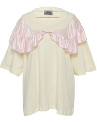 Ashley Williams - Ruffled Curtain T-Shirt - Lyst