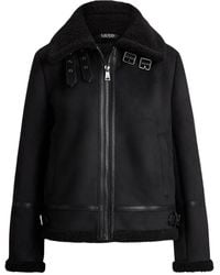 Ralph Lauren - Shearling Zip-Up Jacket - Lyst