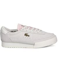 Lacoste - Aura Logo-Plaque Suede Sneakers - Lyst