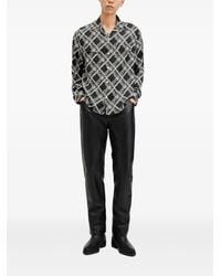 AllSaints - プリント ロングスリーブシャツ - Lyst