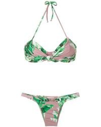 Amir Slama - Floral Print Bikini Set - Lyst