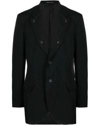 Yohji Yamamoto - Single-Breasted Fitted Blazer - Lyst