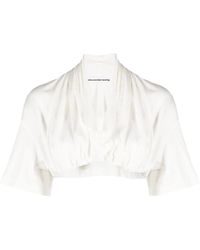 Alexander Wang - Drapiertes Cropped-Top - Lyst