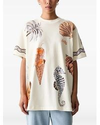 FARM Rio - Graphic-Print T-Shirt - Lyst