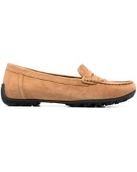 Geox - Panelled-design Suede Loafers - Lyst