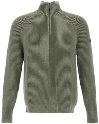 Rrd - Cotton 7 Techno Wash Half-Zip Rib-Knit Sweater - Lyst