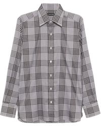 Tom Ford - Plaid Cotton Shirt - Lyst