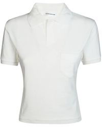 Victoria Beckham - Chest-Pocket Polo Top - Lyst