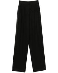 Tom Ford - Satin-Trimmed Pleated Trousers - Lyst
