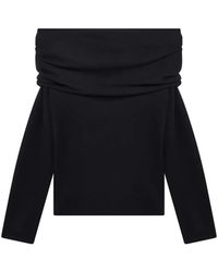 Max Mara - Top Met Gedrapeerde Schouders - Lyst