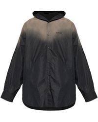 Balenciaga - Hooded Button Shirt - Lyst