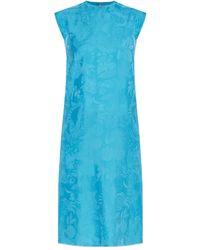 Balenciaga - Floral-Print Sleeveless Dress - Lyst