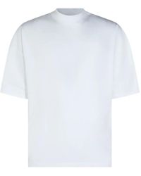 Jil Sander - Cotton Mock-Neck T-Shirt - Lyst