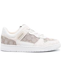 COACH - Monogram-print Lace-up Sneakers - Lyst