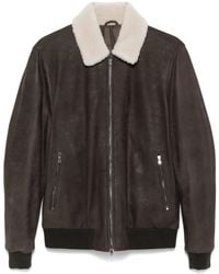 Barba Napoli - レザー ボンバージャケット - Lyst