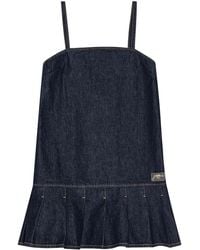 Ganni - Denim Dress - Lyst