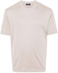 Herno - Logo Plaque Cotton T Shirt - Lyst