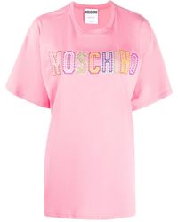Moschino - T-shirt con ricamo - Lyst