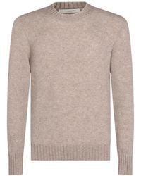 Piacenza Cashmere - Pull À Bords Côtelés - Lyst