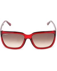 Ferragamo - Square-Frame Sunglasses - Lyst