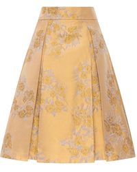 Maliparmi - Indian Princess Floral Pleated Mini Skirt - Lyst