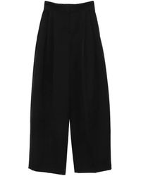 Mugler - Pantalon Ample À Design Plissé - Lyst