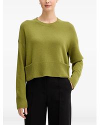 Benetton - Pull En Maille Côtelée À Col Ras-De-Cou - Lyst