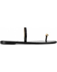 Amanu - Kibera Croc-Embossed Sandals - Lyst