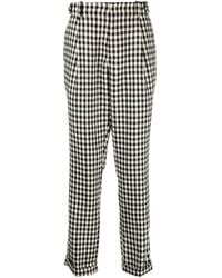 Roberto Cavalli - Gingham-Pattern Tailored Trousers - Lyst