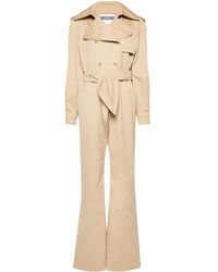 Moschino - Trench-inspired Double-breasted Jumpsuit - Lyst
