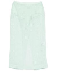 Patrizia Pepe - Devoré Organza Midi Skirt - Lyst