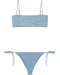 Mc2 Saint Barth - Bikini À Ornements En Strass - Lyst