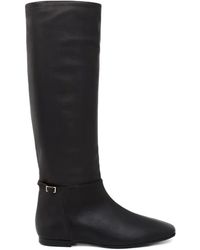 Atp Atelier - Premana Squared Buckle-Strap Boots - Lyst