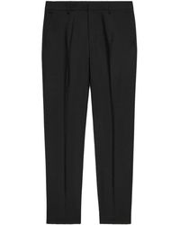 Ami Paris - Pleat-detail Tapered Chino Trousers - Lyst