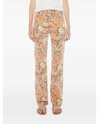 Mother - The Kick It Jeans Met Bloemenpatroon - Lyst