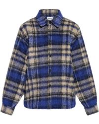 Adererror - Wool Check-Pattern Button-Down Shirt Jacket - Lyst