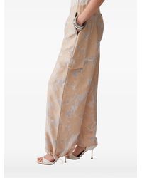 Liu Jo - Organza Jacquard Trousers - Lyst