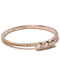 Wouters & Hendrix - 18Kt Rose Chain Diamond Ring - Lyst