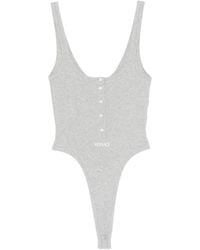 Versace - Body Con Botones Y Logo - Lyst