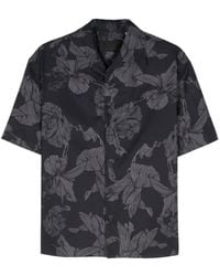 Neil Barrett - Floral-print Bowling Shirt - Lyst