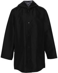 Balenciaga - Raglan-Sleeve Hooded Raincoat - Lyst