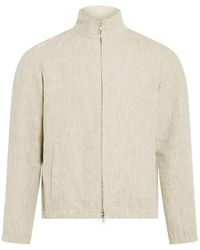 Yves Salomon - Zip-Up Linen Jacket - Lyst